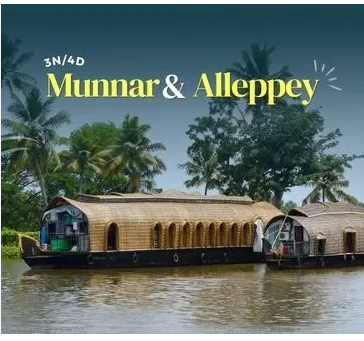 Misty Munnar & Magical Alleppey – 3N4D